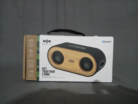 BOXED HOUSE OF MARLEY GET TOGETHER 2 MINI PORTABLE BLUETOOTH AUDIO SYSTEM 