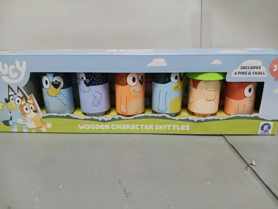 BLUEY WOODEN CHARACTER SKITTLES 