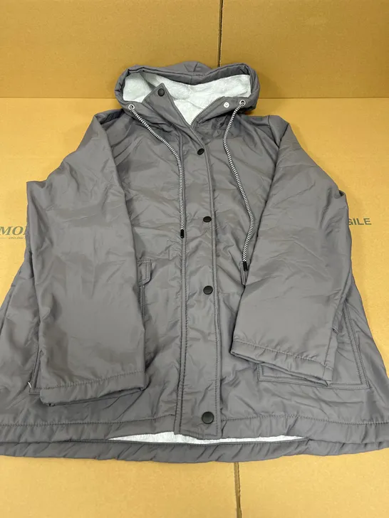 FLEECE LINED DARK GREY JACKET SIZE UNSPECIFIED 