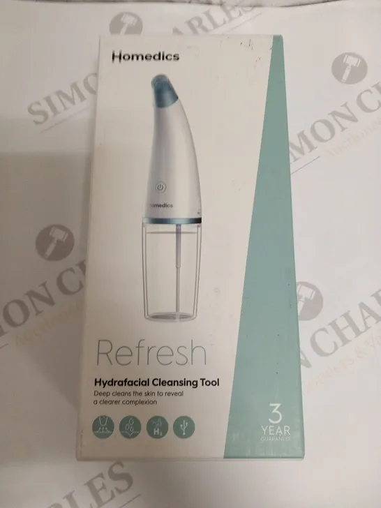 BOXED HOMEDICS REFRESH HYDRAFACIAL CLEANSING TOOL 