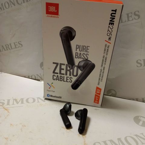 JBL PURE BASS ZERO CABLES TUNE 225 EAR BUDS