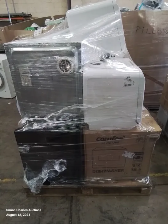 PALLET OF APPROXIMATELY 9 UNPROCESSED RAW RETURN WHITE GOODS TO INCLUDE;