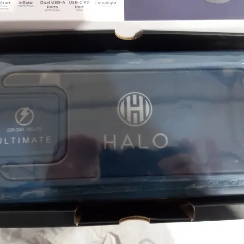 BOXED HALO BOLT ULTIMATE POWER BANK W/JUMP STARTER AIR COMPRESSOR & AC OUTLET