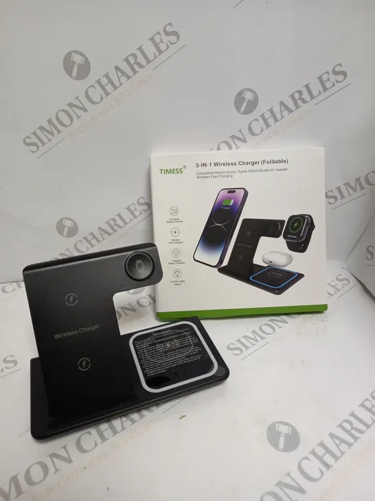 BOXED TIMES 3-IN-1 FOLDABLE WIRELESS CHARGER 