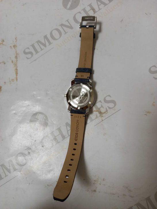 UNBOXED MOVADO BOLD LEATHER STRAP WATCH  RRP £350