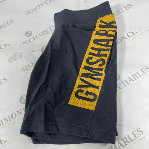 GYMSHARK LOGO SHORTS IN GREY SIZE SMALL