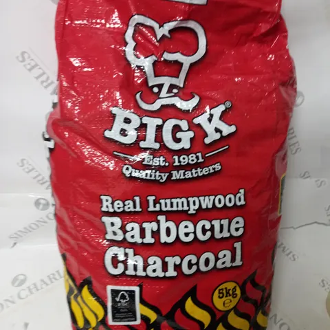 3 X BIG K REAL LUMPWOOD BARBECUE CHARCOAL 