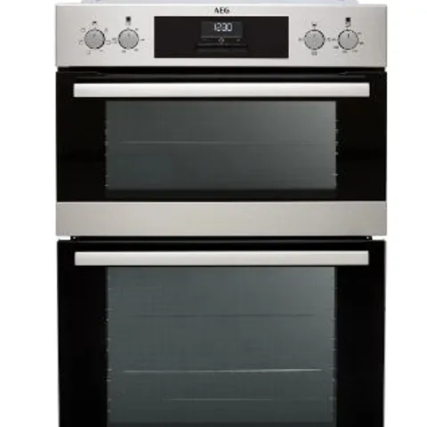 AEG INTEGRATED DOUBLE ELECTRIC OVEN STAINLESS STEEL A/A RATED Model DEB331010M