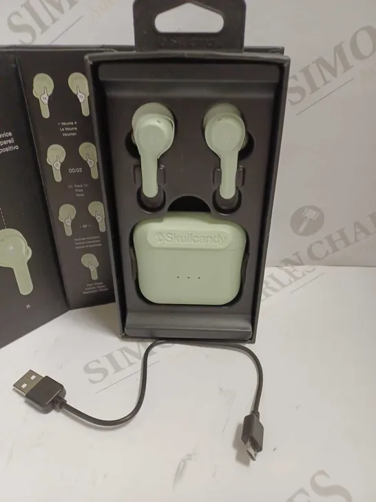 SKULLCANDY INDY TRUE WIRELESS EARBUDS - GREEN