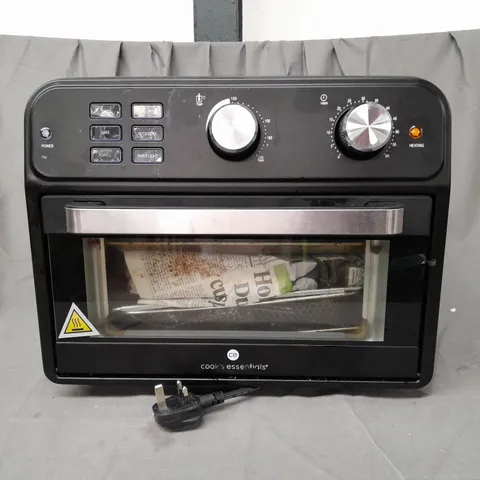 BOXED COOK'S ESSENTIAL 21-LITRE AIRFRYER OVEN IN BLACK