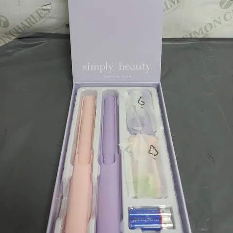 SIMPLY BEAUTY SIMPLY SMILE SONIC TOOTHBRUSH DUO WITH 4 BRUSH HEADS