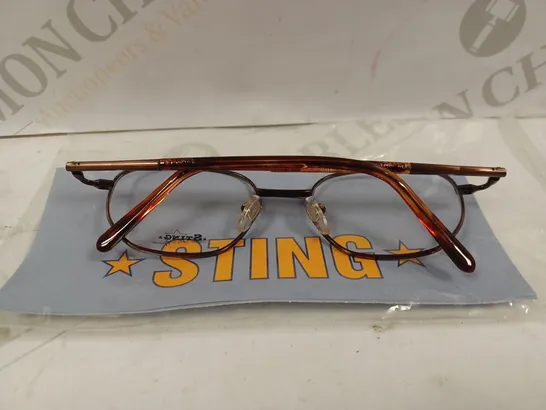 BOX OF APPROX 10 PAIRS OF STING BROWN ROUND 4335 GLASSES 