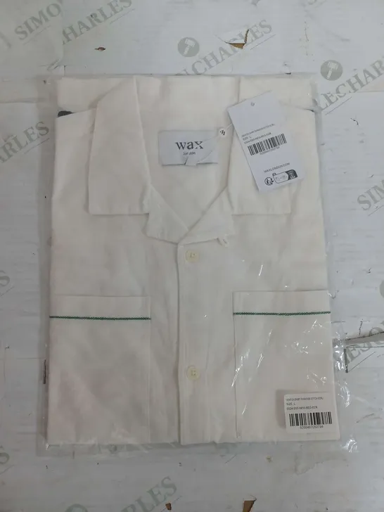 SEALED WAX LONDON SHIRT PARADISE STITCH ECRU - LARGE