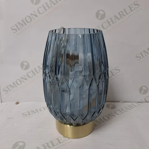 BOXED EMMA RIBBED TOUCH TABLE LAMP 