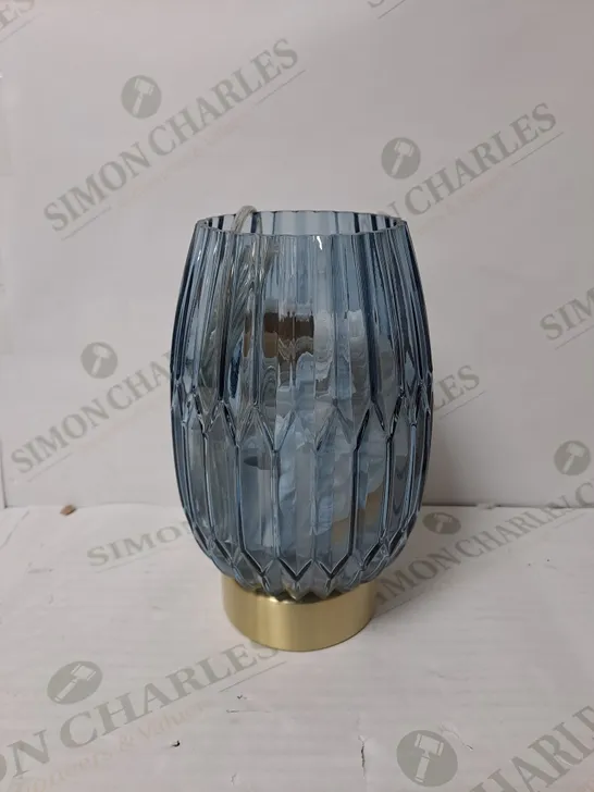 BOXED EMMA RIBBED TOUCH TABLE LAMP  RRP £32