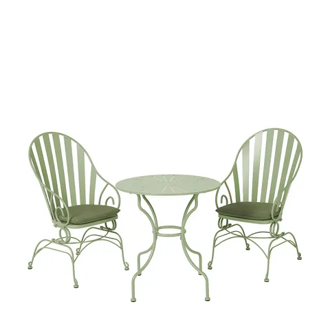 BOXED INNOVATORS SUNBURST ROCKER BISTRO SET - SAGE GREEN (2 BOXES)