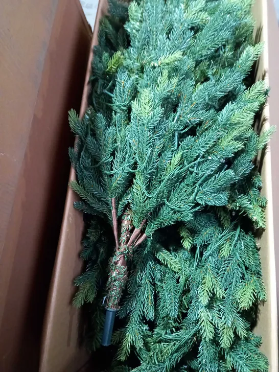 BOXED 6FT PRE LIT UPSWEPT TREE - COLLECTION ONLY RRP £149.99