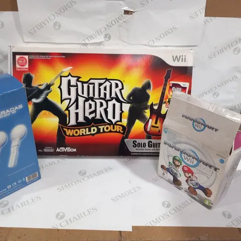 LARGE QUANTITY OF ASSORTED GAMES CONSOLE ACCESSORIES TO INCLUDE; NINTENDO WII AND PLAYSTATION 2 - COLLECTION ONLY