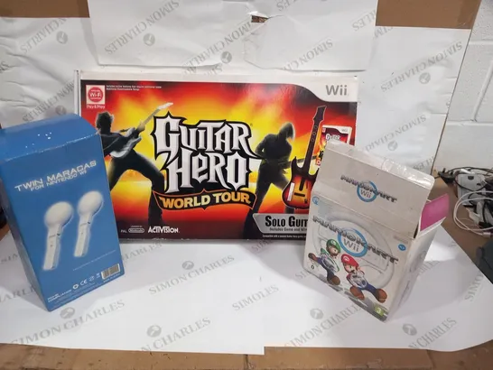 LARGE QUANTITY OF ASSORTED GAMES CONSOLE ACCESSORIES TO INCLUDE; NINTENDO WII AND PLAYSTATION 2 - COLLECTION ONLY