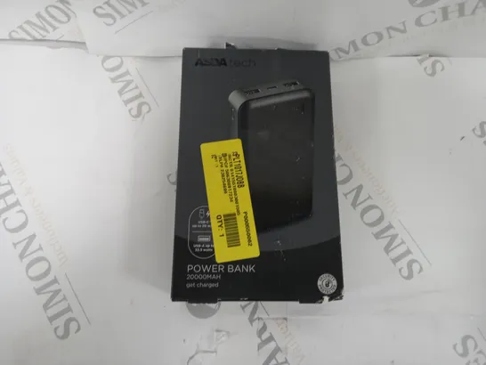 BOXED/SEALED POWER BANK 20000MAH IN BLACK