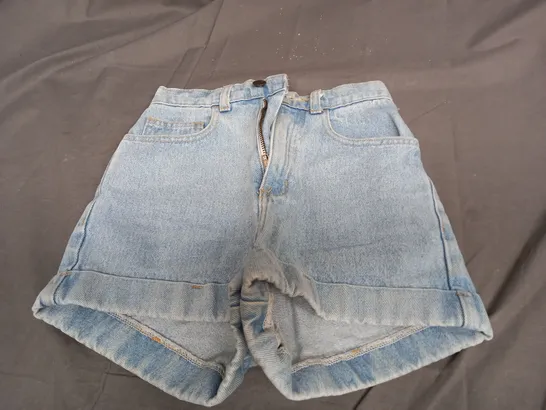 AMERICAN APPAREL JEANS LIGHT DENIM SHORT SHORTS - EUR SIZE 24