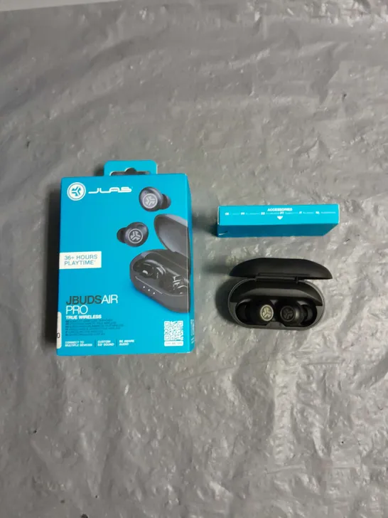 BOXED JLAB JBUDS AIR PRO TRUE WIRELESS EARBUDS IN BLACK 