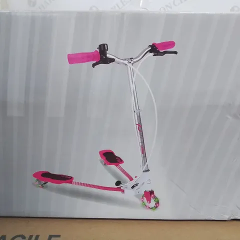 BOXED AS NEW EVO LIGHT UP JUNIOR V-FLEX SCOOTER - PINK