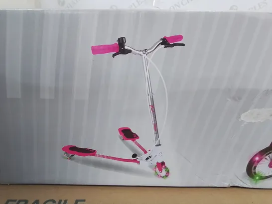 BOXED AS NEW EVO LIGHT UP JUNIOR V-FLEX SCOOTER - PINK