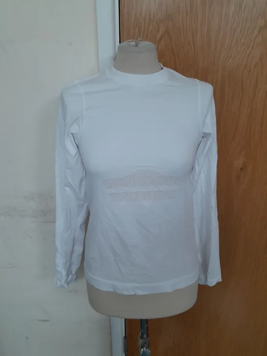 LNDR SEAMSLESS BREATHABLE WHITE TOP SIZE S/M