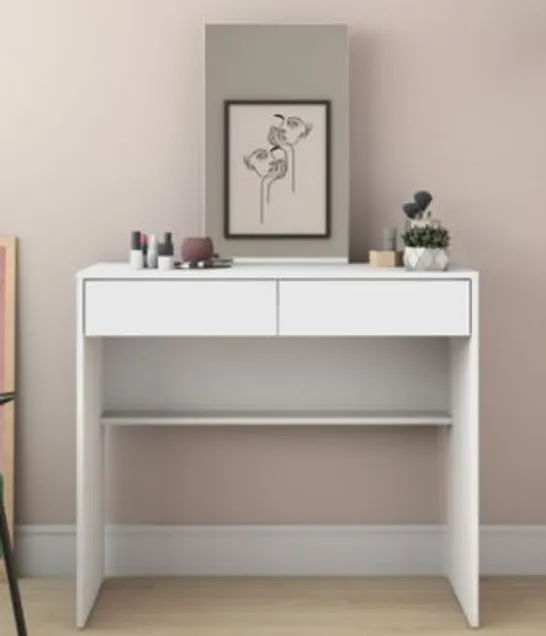 BRAND NEW BOXED LEIGHTON WHITE DRESSING TABLE WITH MIRROR