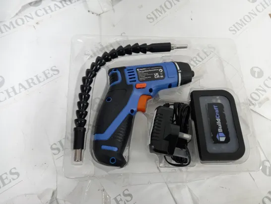 BOXED BUILDCRAFT 7.2V RECHARGABLE CORDLESS SCREWDRIVER  RRP £39.99