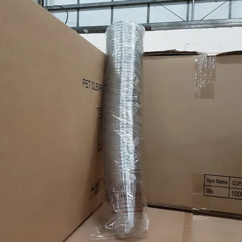 PALLET OF 15 BOXES CONTAINING 1000 PET CLEAR CUPS 