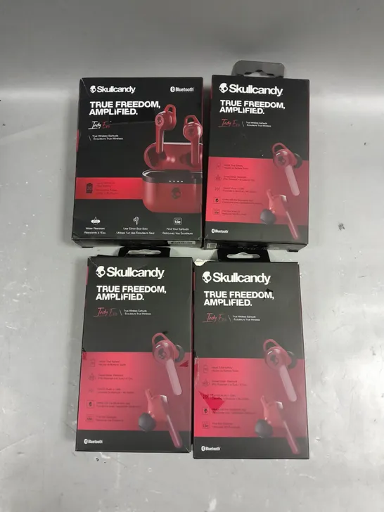 4 X BOXED SKULLCANDY INDY EVO TRUE WIRELESS EARPHONES 