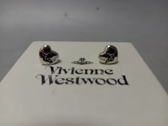 BOXED VIVIENNE WESTWOOD HEART EARRINGS 