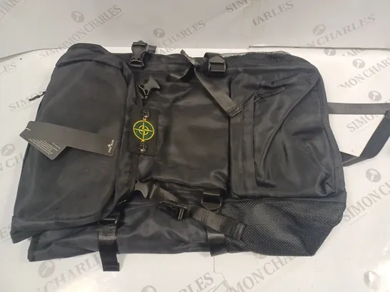 STONE ISLAND BLACK BACKPACK