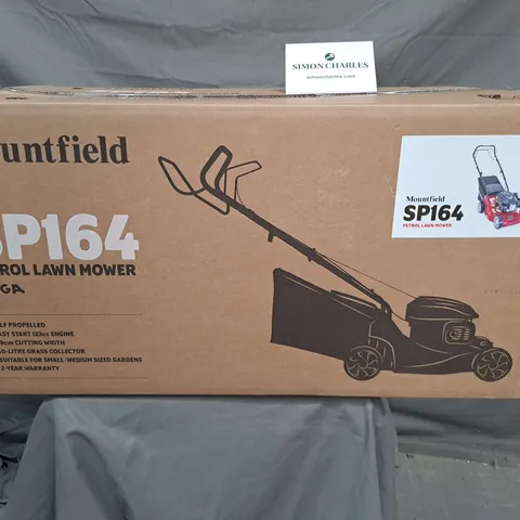 BOXED MOUNTFIELD SP164 PETROL LAWNMOWER