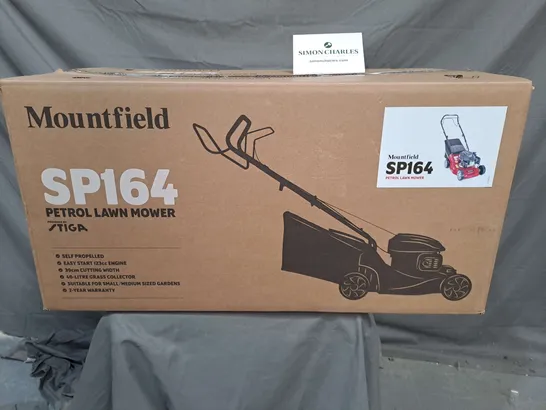 BOXED MOUNTFIELD SP164 PETROL LAWNMOWER