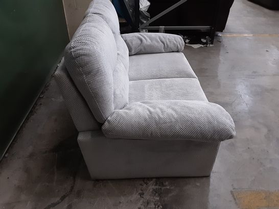 DESIGNER GREY FABRIC 2-SEATER SOFA 