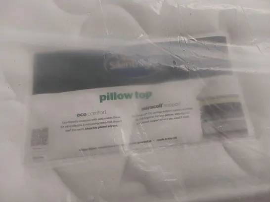 QUALITY BAGGED SILENTNIGHT 4'6" PILLOW TOP MATTRESS 