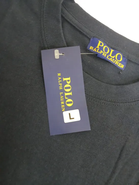 RALPH LAUREN POLO LOGO TSHIRT NAVY BLUE-LARGE