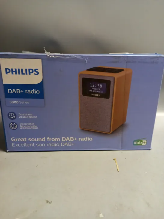 BOXED PHILIPS DAB+ RADIO 5000 SERIES