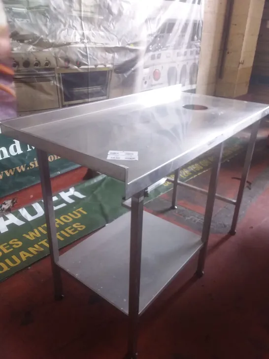 STAINLESS STEEL METAL PREP TABLE