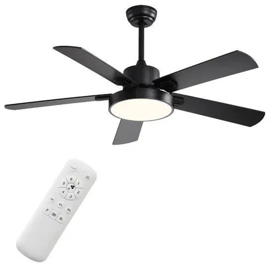 BOXED ARVINE 5-BLADE LED CEILING FAN WITH REMOTE CONTROL AND LIGHT KIT 