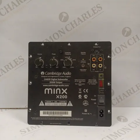 CAMBRIDGE AUDIO CA609 DIGITAL SUBWOOFER 200W OUTPUT MINX X200