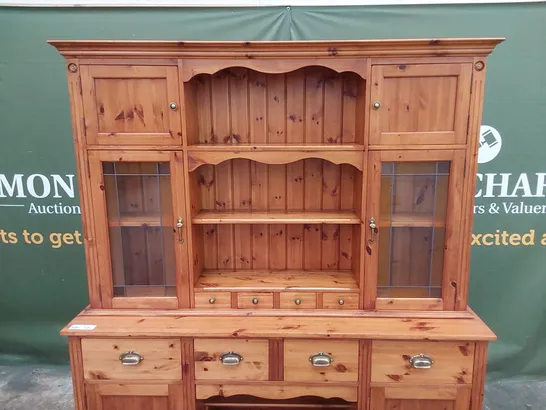 DESIGNER LARGE SOLID PINE WELSH DRESSER UNIT