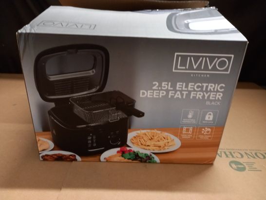 BOXED LIVIVO 2.5L ELECTRIC DEEP FAT FRYER