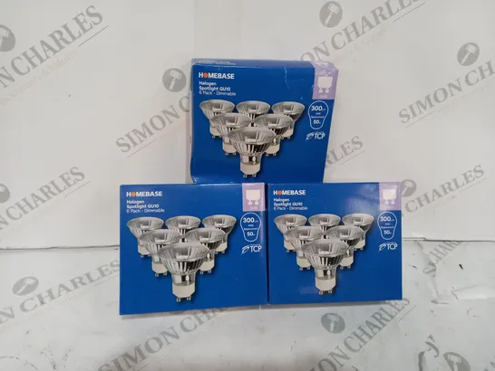 3 BOXES OF 6 PACK LED DIMMABLE SPOTLIGHTS