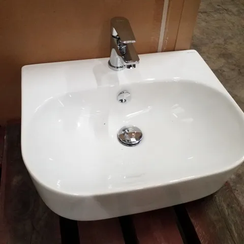 DESIGNER 1-BOWL BATHROOM SINK WITH TAP 