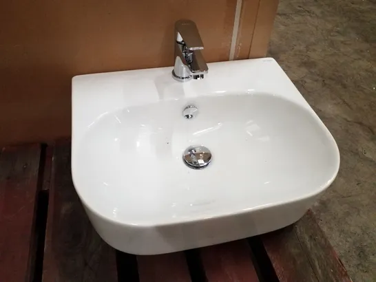 DESIGNER 1-BOWL BATHROOM SINK WITH TAP 