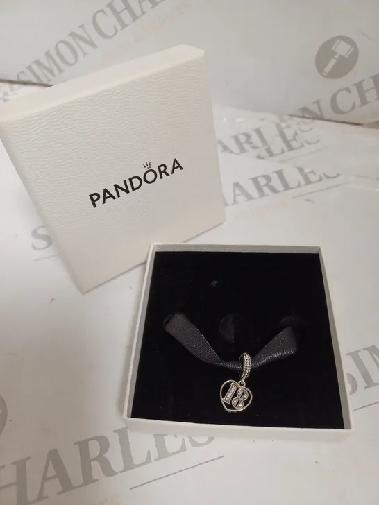 PANDORA 18TH CELEBRATION DANGLE CHARM 